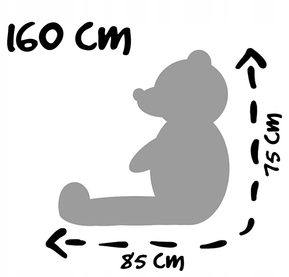 DIDELIS MEŠIKIS 160 cm TEDBI PLIUSAS MASKOTAS