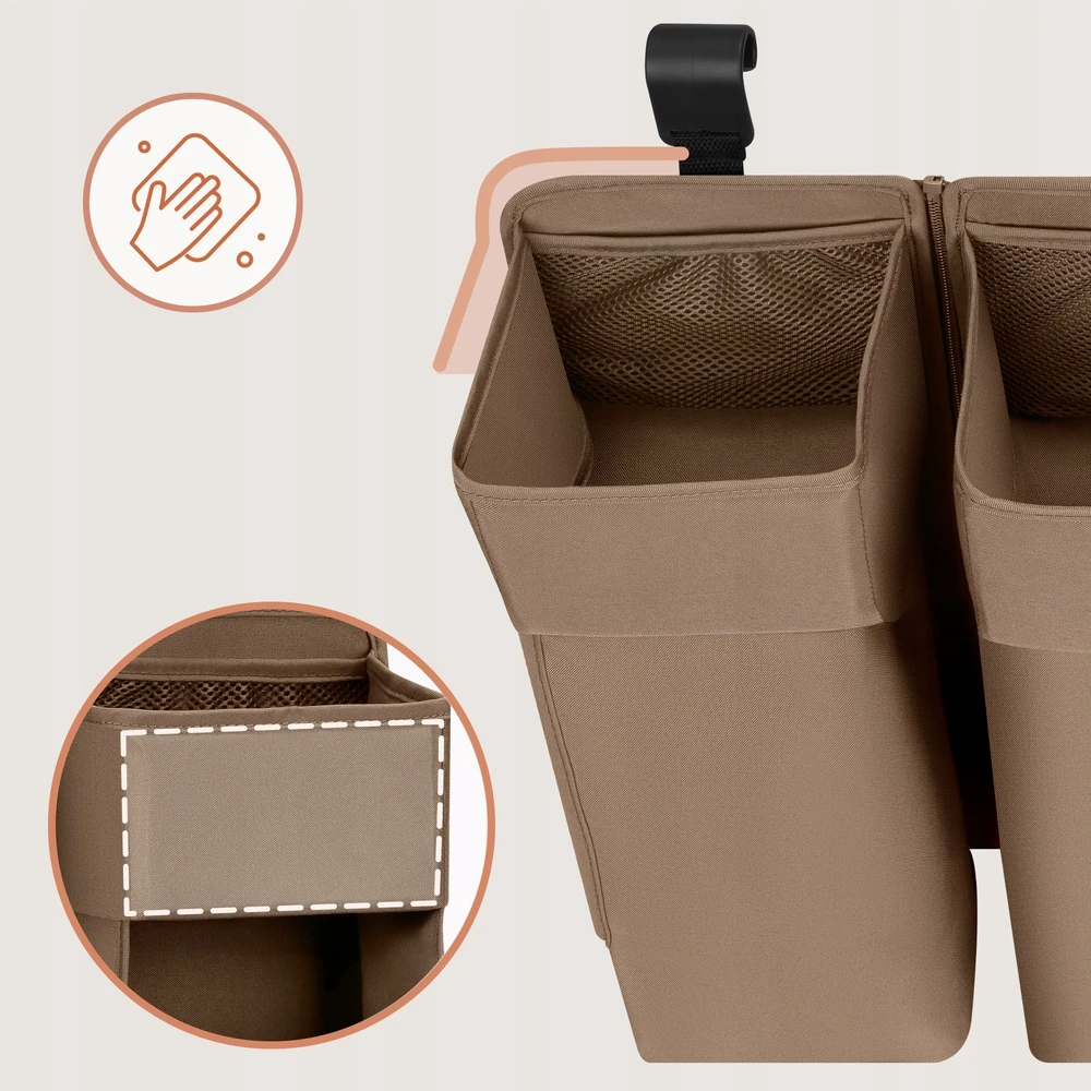 Didelis pakabinamas 3in1 lovos organizatorius Lionelo Sidepocket Large