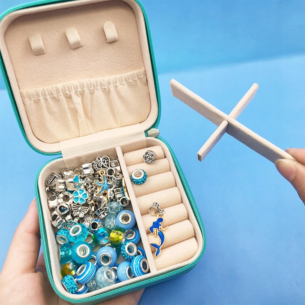 DIDELIS PAPUOŠALŲ GAMYBOS RINKINYS APYRANKĖS DIY BEADS DĖŽUTĖ Charms