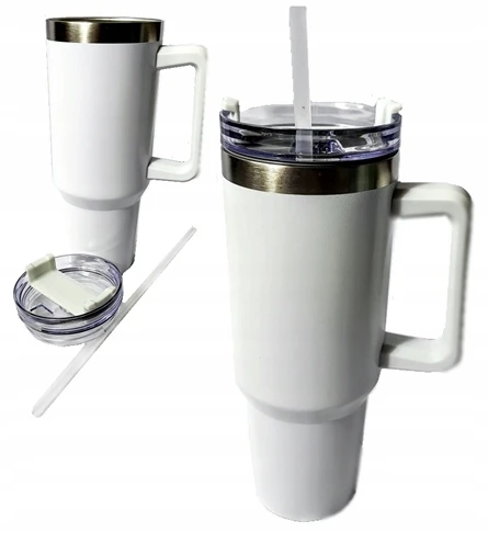 DIDELIS PLIENINIS TERMINIS PUODYLAS SU ŠIAUDU IR RANKENE kavai, arbatai, 1200ml, apvalus