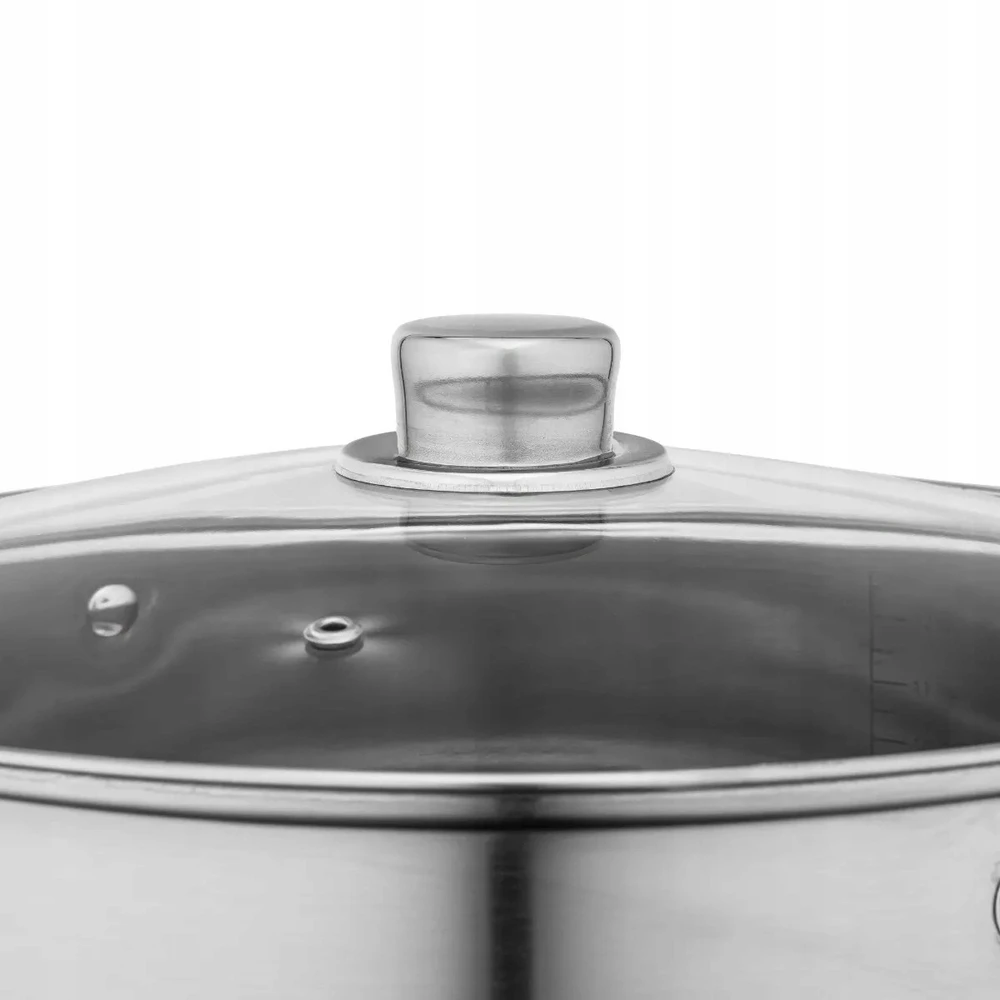 Didelis plieno indukcinis puodas, aukštas, gastronominis Altom Design Fabio, 15 l