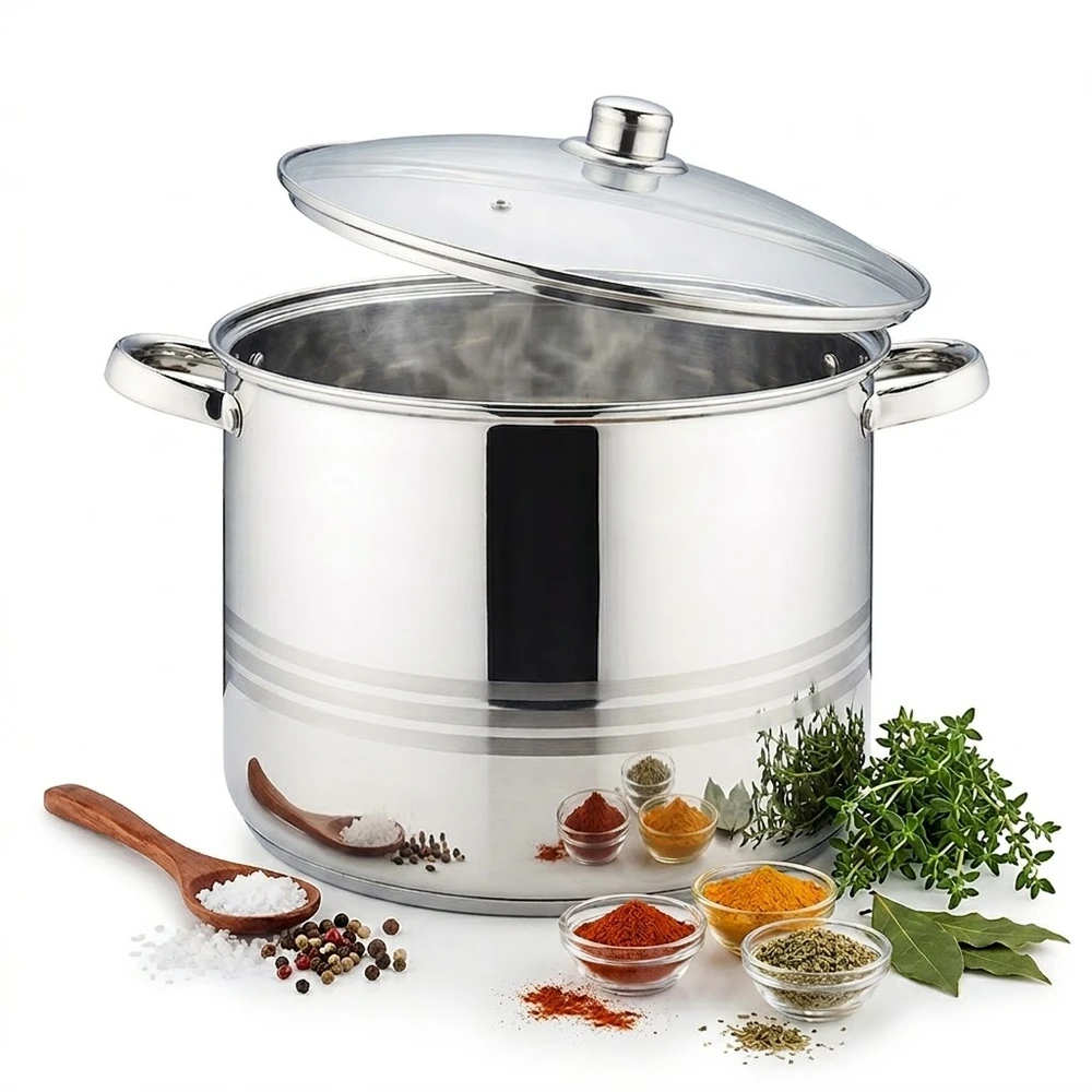 Lumarko Didelis plieno puodas 14L 30 cm su indukcine dangteliu Maestro MR3517