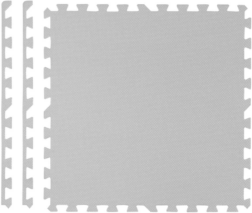 Ricokids Didelis putplasčio kilimėlis, 4 dalių dėlionė, pilkas
