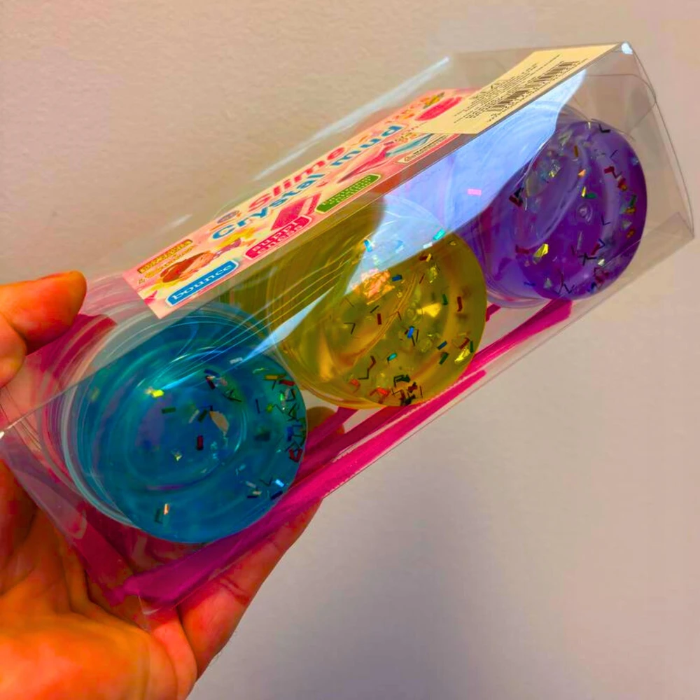 DIDELIS SLIME SLIME RINKINYS CREATIVE GLUTY BOX RINKINYS + METELĖS - 12X SLIME