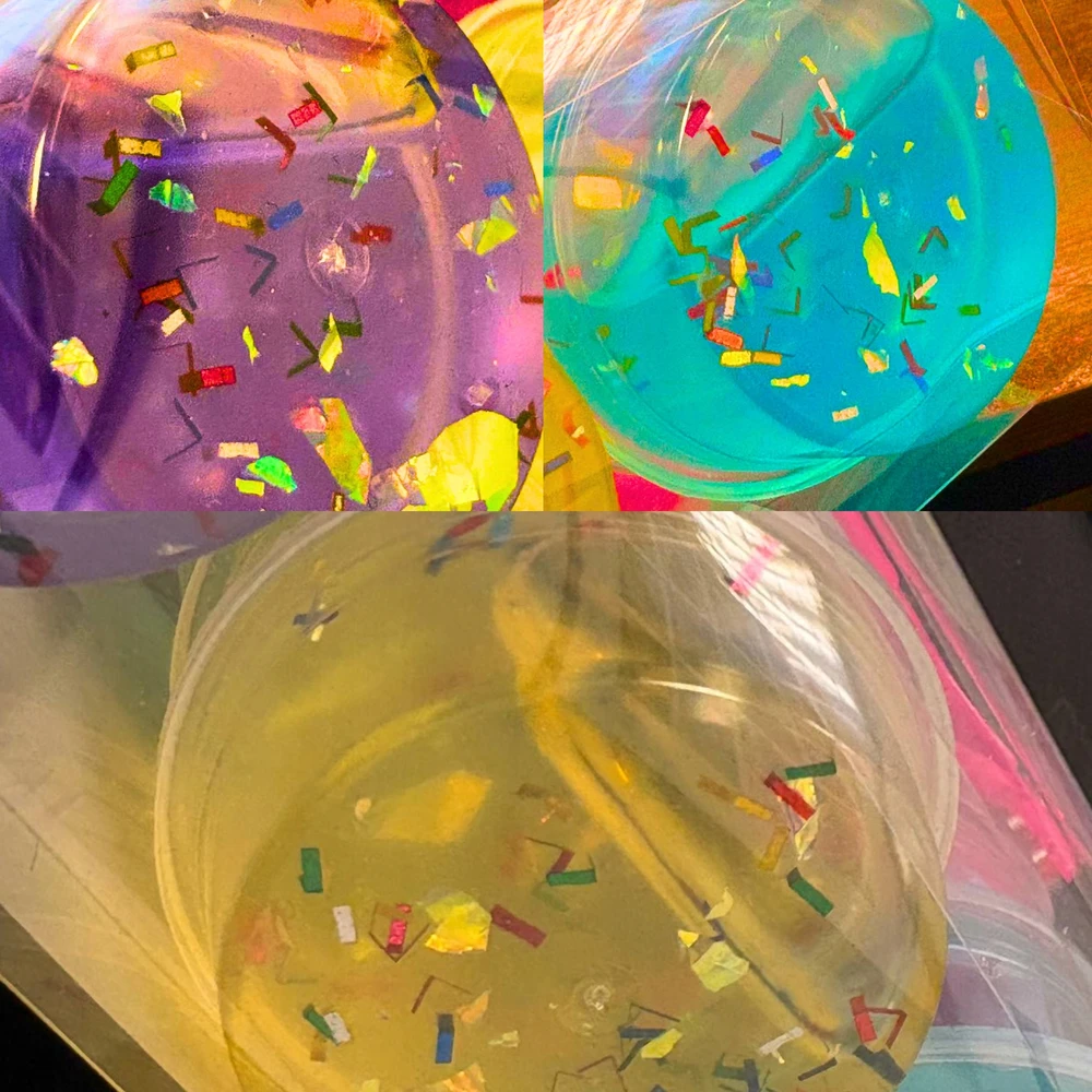 DIDELIS SLIME SLIME RINKINYS CREATIVE GLUTY BOX RINKINYS + METELĖS - 12X SLIME