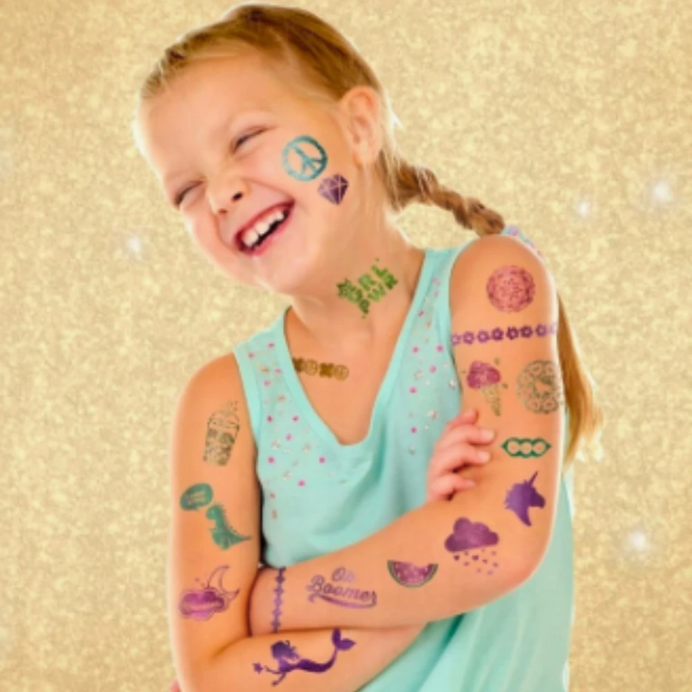 DIDELIS TATUiruočių RINKINYS, POLIKAS, PLAUNAMI ŠABLONAI, LŪPDAŽŲ BŽŪGUMAS