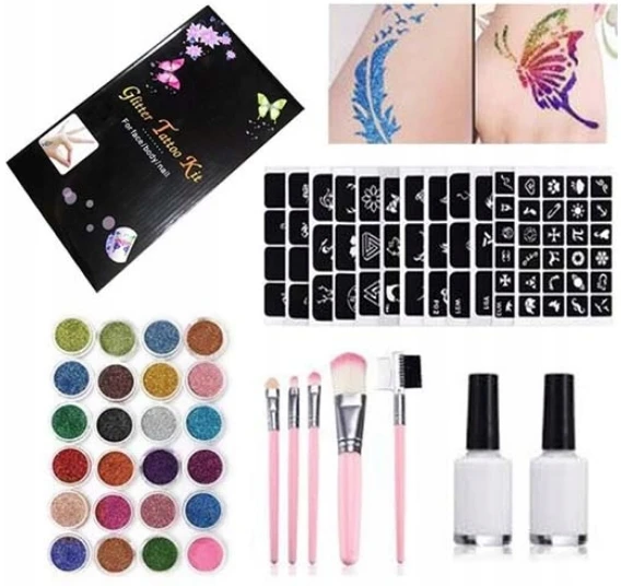 DIDELIS TATUiruočių šablonų RINKINYS BLIGAUS tatuiruotės