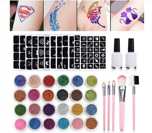 DIDELIS TATUiruočių šablonų RINKINYS BLIGAUS tatuiruotės