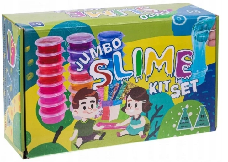 Didelis XXL Slime rinkinys, 28 spalvos | Glute gamybos rinkinys