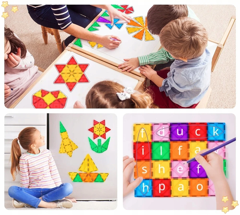 DIDELIŲ MAGNETINIŲ 3D KALULŲ BERINUKUI IR MERGAITĖMS RINKINYS 121 vnt.