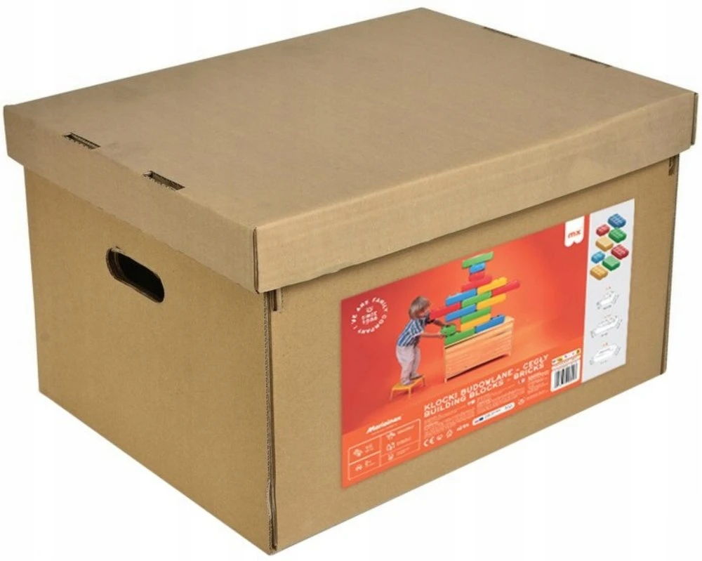 Didelių statybinių blokelių PLYTOS rinkinys iš 16 dalių MARIOINEX 908013