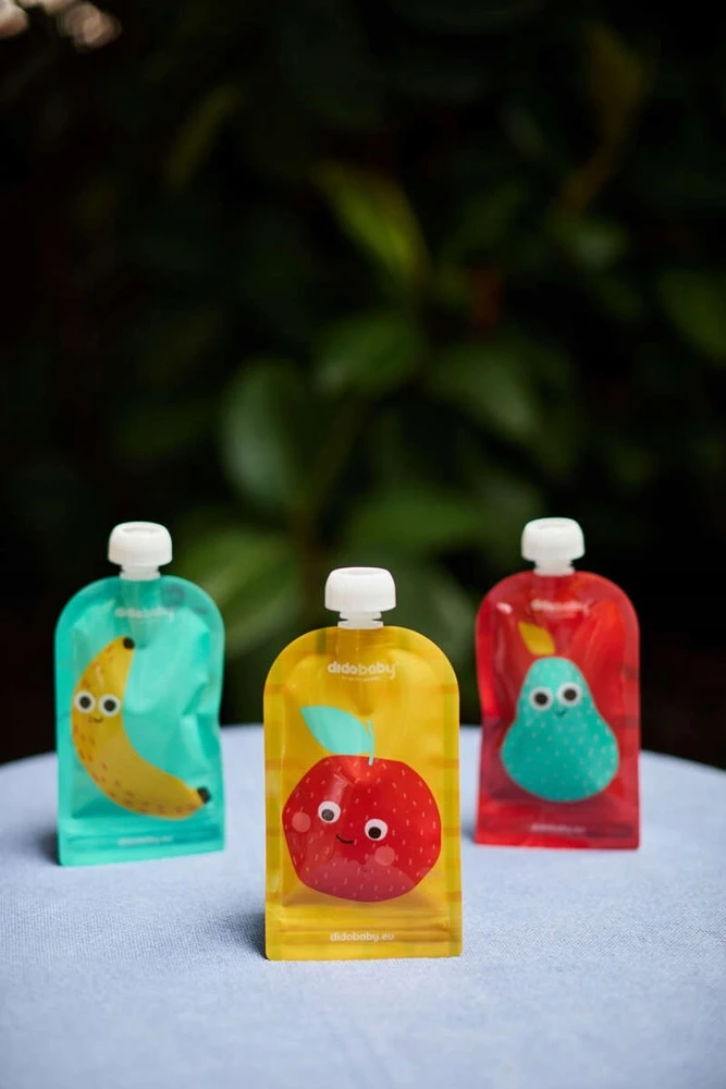 DIDOBABY 6 PACK FRUITS daugkartiniai paketėliai