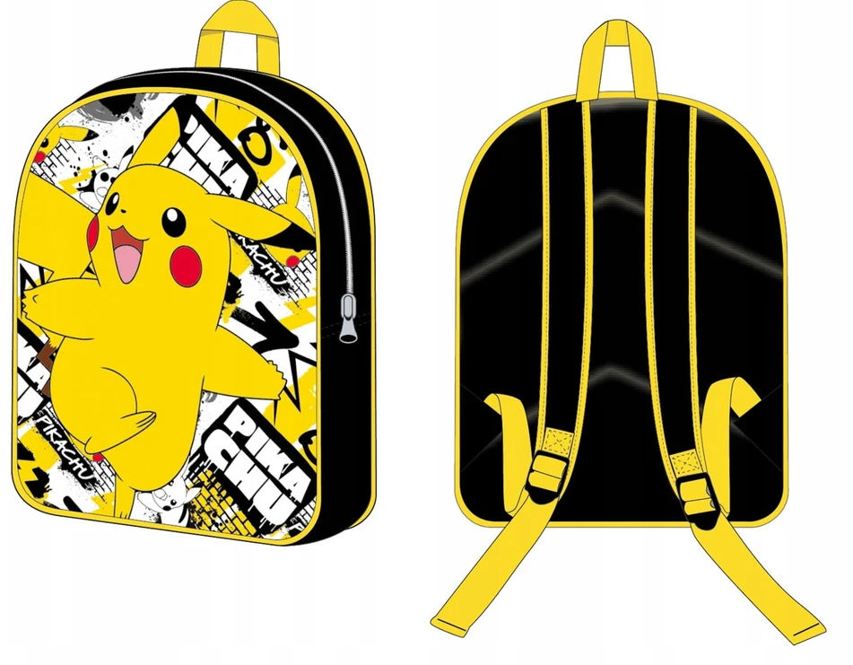 Difuzed 3D mokyklinis krepšys Pokémon Pikachu 40 x 30 x 15 cm