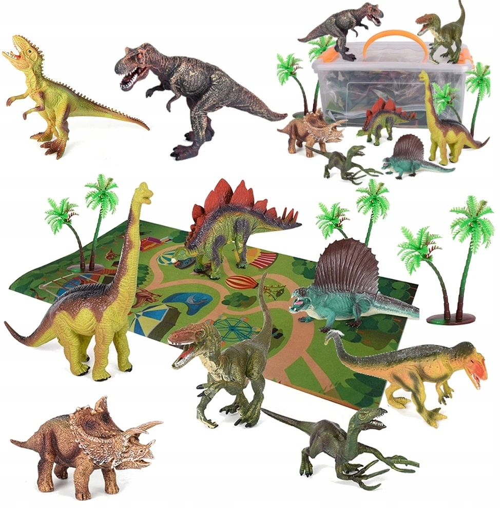 Dinozaurų figūrėlės su kilimėliu Kruzzel