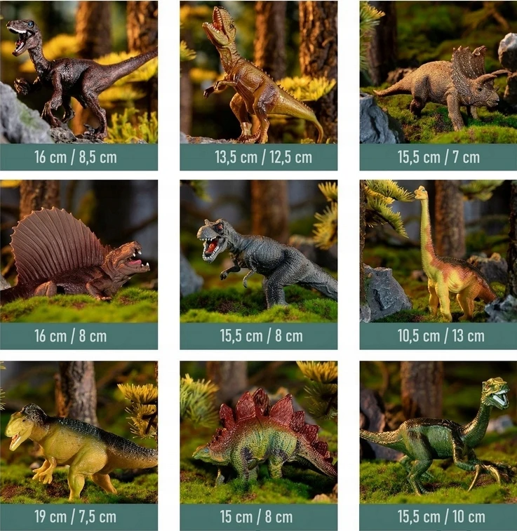 Dinozaurų figūrėlės su kilimėliu Kruzzel