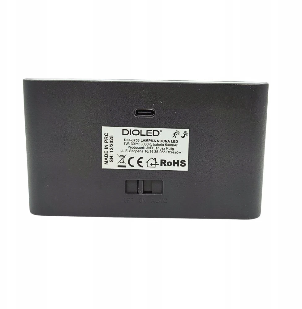 Dioled Lampka do szafy su czujnikiem 40lm 3000K LED podszafkowa + kabelis USB NEMOKAMAI