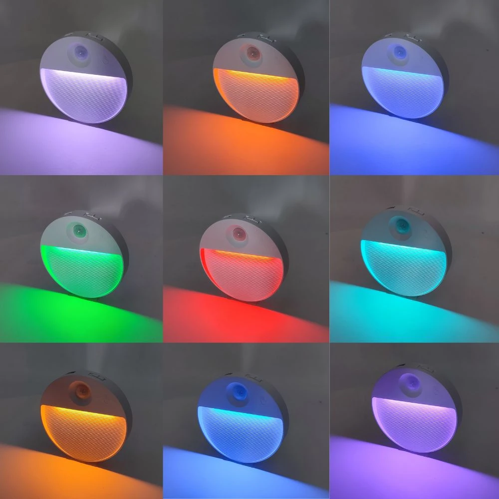 Dioled Lampka nocna LED USB RGB czujnik ruchu i zmierzchu ściemnialna