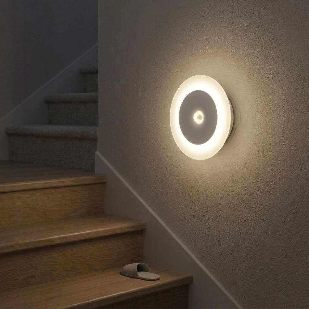 Dioled Lampka nocna LED wbudowana baterija 45lm CCT czujnik ruchu ściemnialna USB
