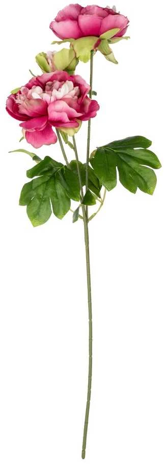 None Dirbtinė gėlė PEONY, 3 spalvos, 17 cm