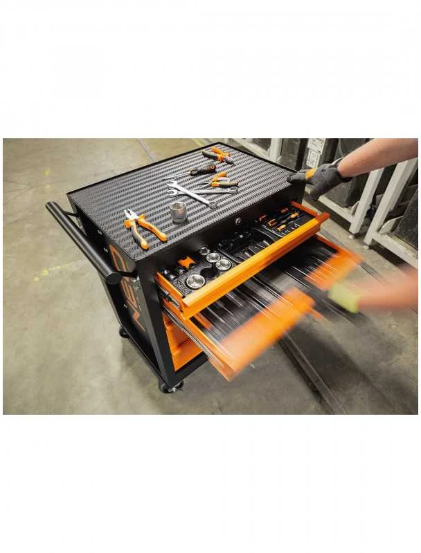 Dirbtuvių spintelė NEO TOOLS 84-214-6 su 117 įrankių, 5 stalčiai