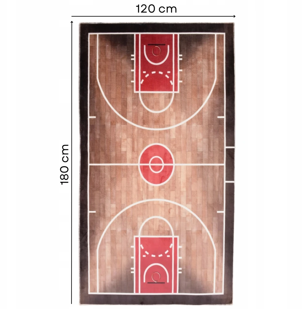 Direct home and garden Dywan Dziecięcy 120x180 Antypoślizgowy Boisko Piłkarskie Koszykówka SPORT