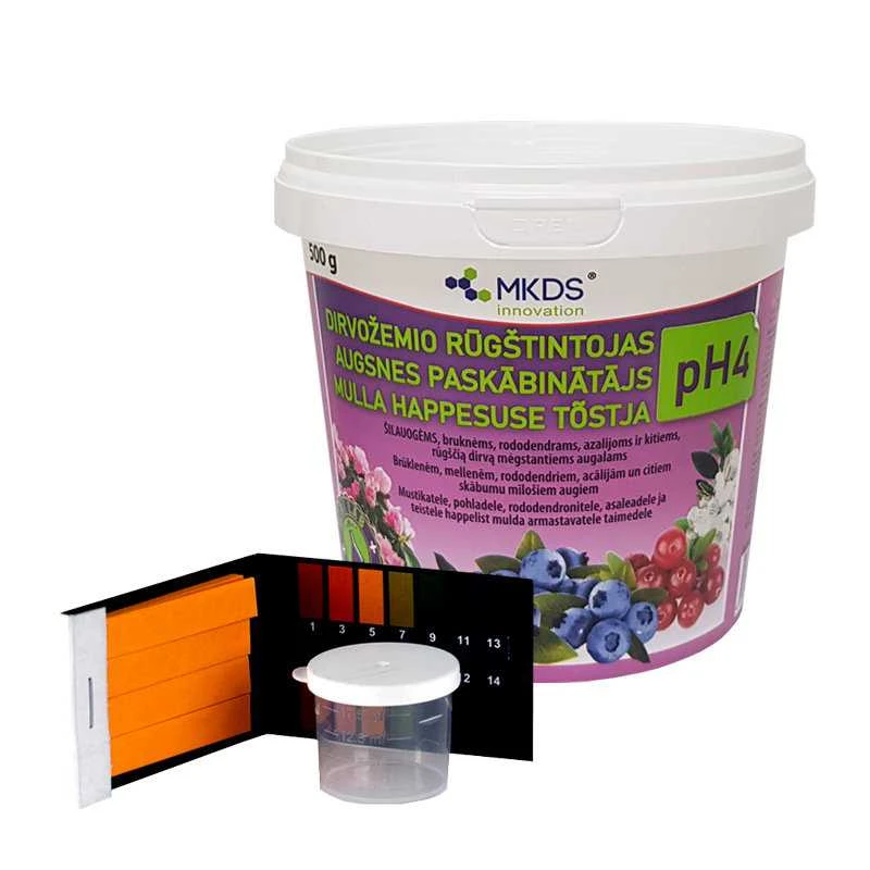 Mkds Dirvožemio rūgštintojas ph4 su mini laboratorija, 500g