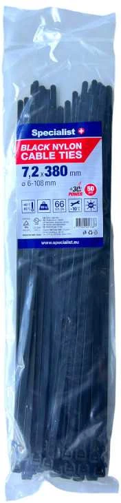 Specialist+ 81/3-7380J DIRŽELIS NAILON.Juodas 7.2X380 50VNT
