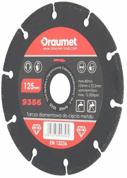 Diskas deimantinis Draumet 125mm metalui