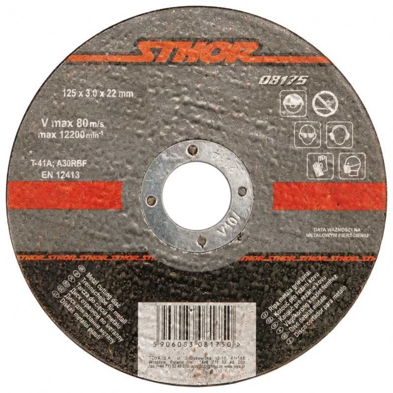 STHOR metalo pjovimo diskas 125 x 1,0 mm 08171