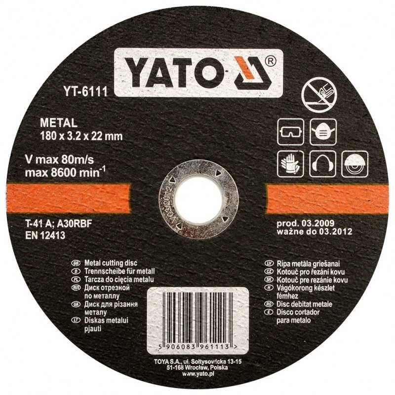 YATO TARCZA DO CIĘCIA METALU 230x2,0x22mm 5927