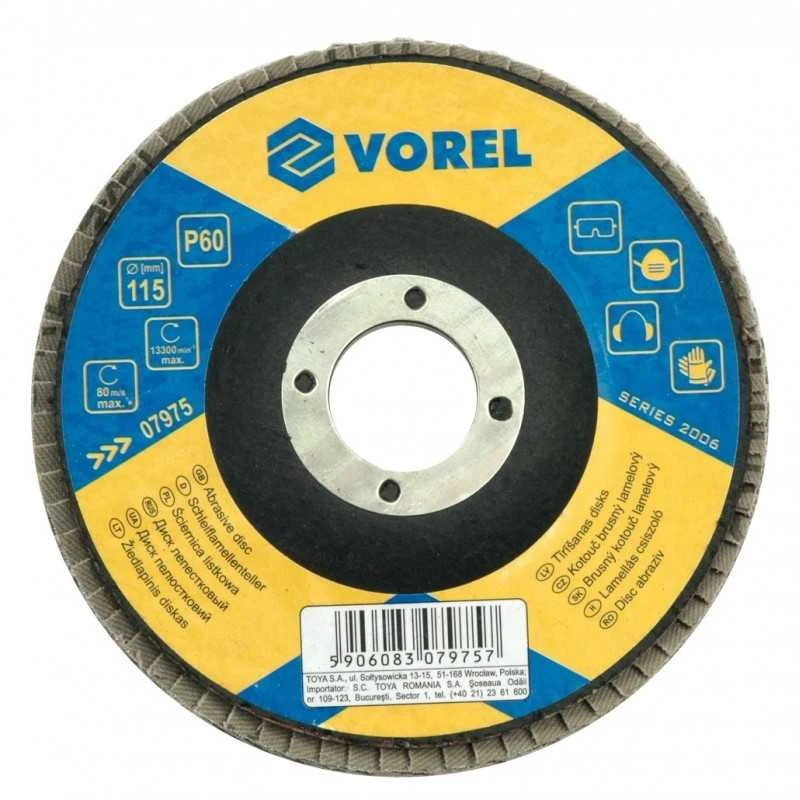 Diskas šlifavimui žiedlapinis d-125mm Vorel | P40
