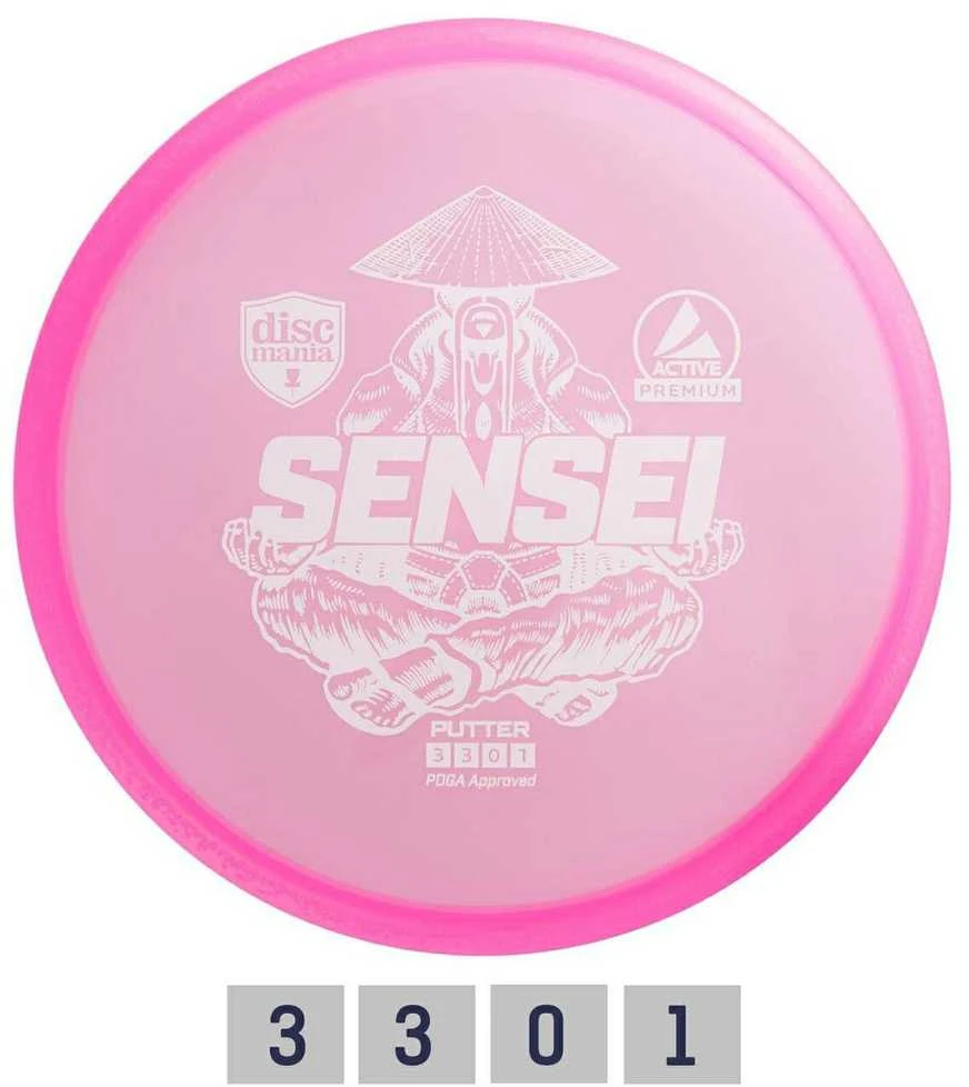 Discmania Diskgolfo diskas Putter SENSEI Active Premium Geltona