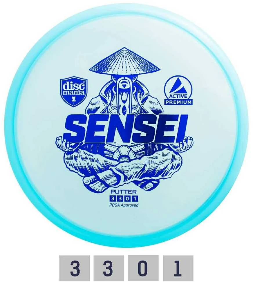 Discmania Diskgolfo diskas Putter SENSEI Active Premium Geltona