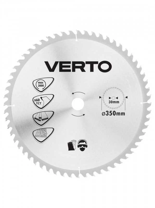 Tarcza Pjovimo diskas Verto, 350x30 mm, 60Z