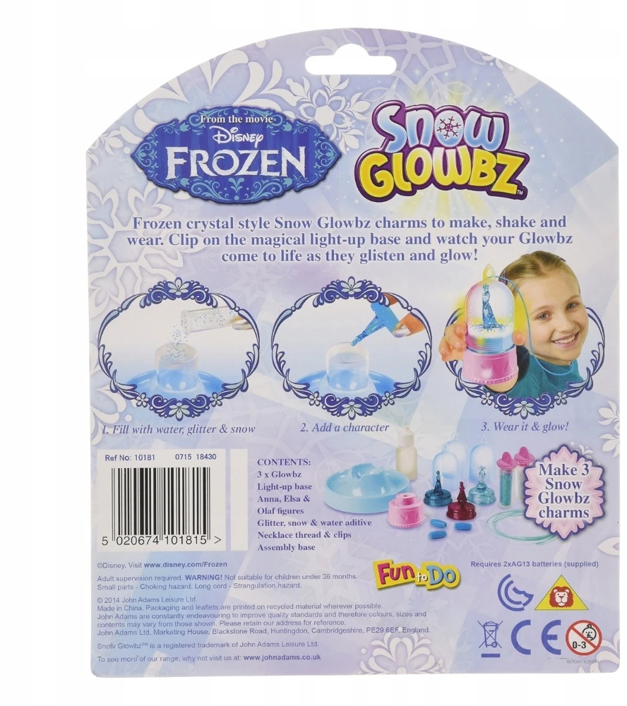 DISNEY FROZEN GLOWBZ RINKINYS, SKIRTAS KURTI SVIEČIAMUS LED SNIEGO RUTIUS +6 METAI