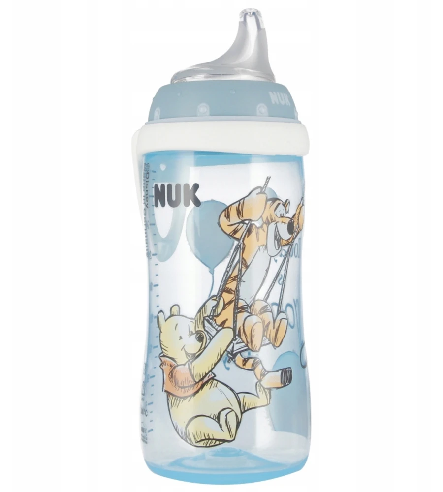 DISNEY Mikė Pūkuotukas SAFE NUK maitinimo buteliukas nuo diegliukų 300 ml