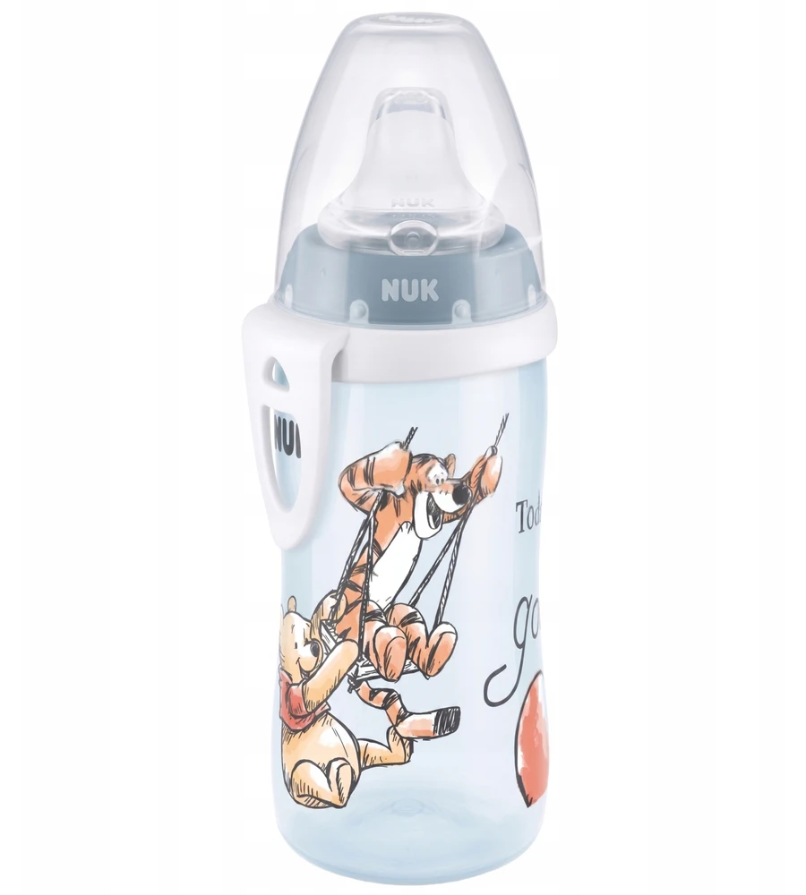 DISNEY Mikė Pūkuotukas SAFE NUK maitinimo buteliukas nuo diegliukų 300 ml
