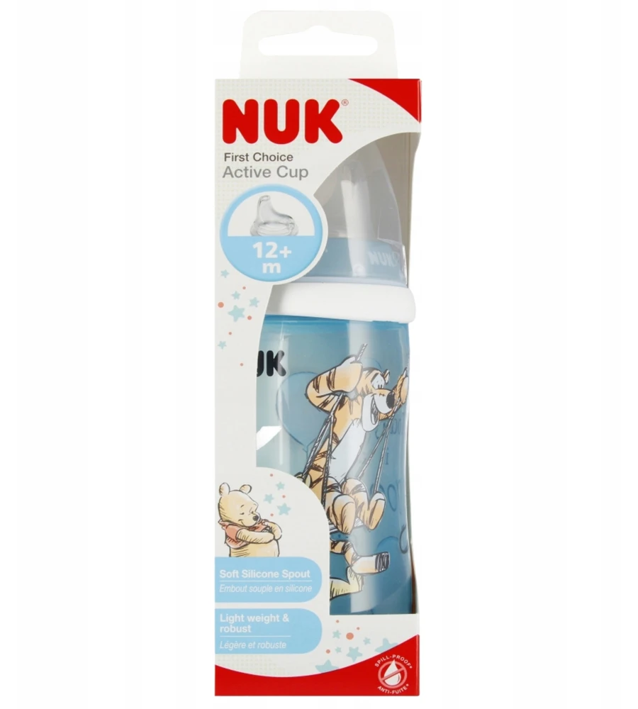 DISNEY Mikė Pūkuotukas SAFE NUK maitinimo buteliukas nuo diegliukų 300 ml