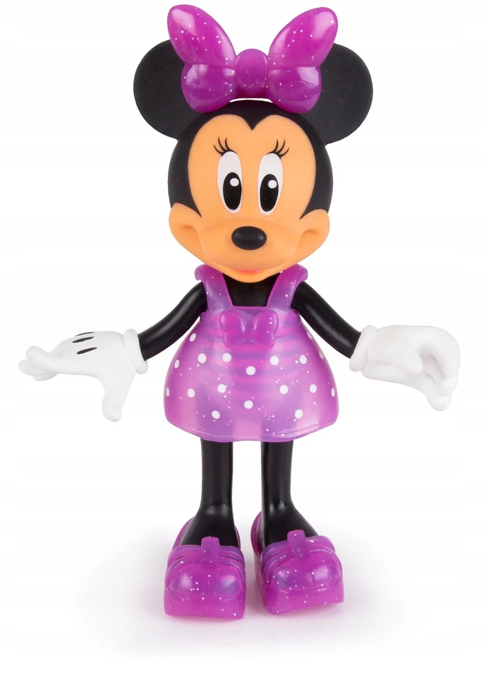 DISNEY MINNIE MOUSE MINI BEACH DOLL SPINTOS AKC APRANGA. 13 ELEMENTŲ RINKINYS