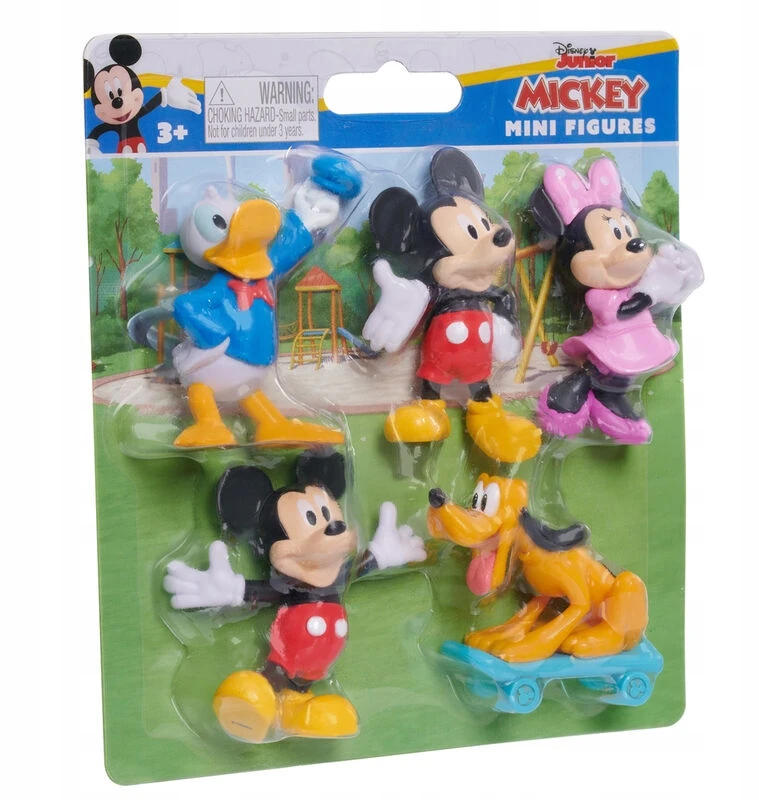 DISNEY RINKINYS IŠ 5 MINIŲ FIGŪRŲ FIGŪRŲ MICKEY MOUSE DONALD ANTIES PLUTO