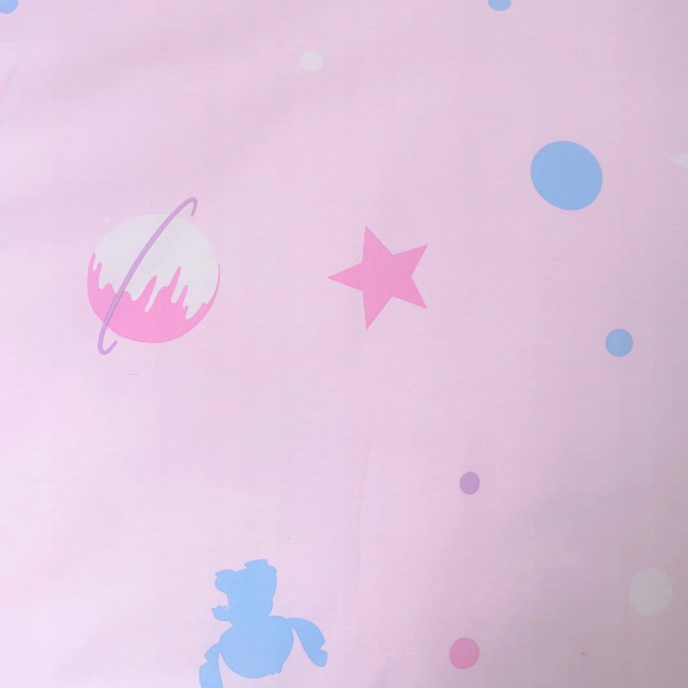 Patalynės komplektas DISNEY Stitch DWUSTRONNA, bawełniana pościel na zamek 140x200 cm