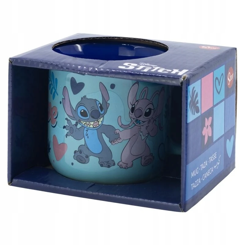 STOR Disney Stitch - keraminis puodelis dovanų dėžutėje iš Stitch & Angel kolekcijos, 355 ml