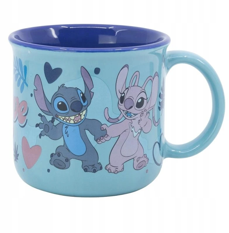 STOR Disney Stitch - keraminis puodelis dovanų dėžutėje iš Stitch & Angel kolekcijos, 355 ml