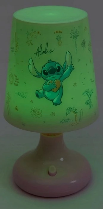 DISNEY STITCH. KOLOROWA Naktinė lempa LED DLA DZIECI. 3 KOLORY ŚWIATŁA