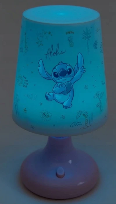 DISNEY STITCH. KOLOROWA Naktinė lempa LED DLA DZIECI. 3 KOLORY ŚWIATŁA