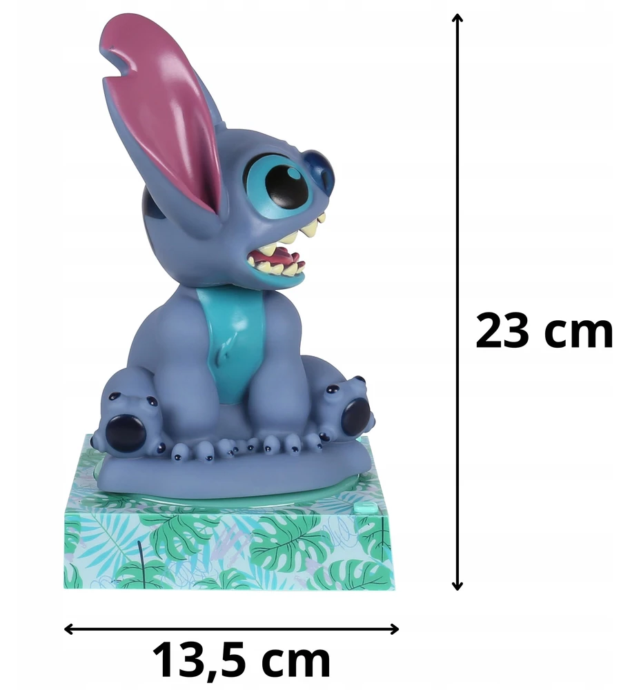 DISNEY Stitch Lampka nocna 3D su budzikiem i kalendarzem, ŚWIECĄCA figurka