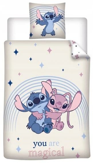 Disney Stitch vaikiška medvilninė patalynė 140x200 Baby Stitch - 100% medvilnė