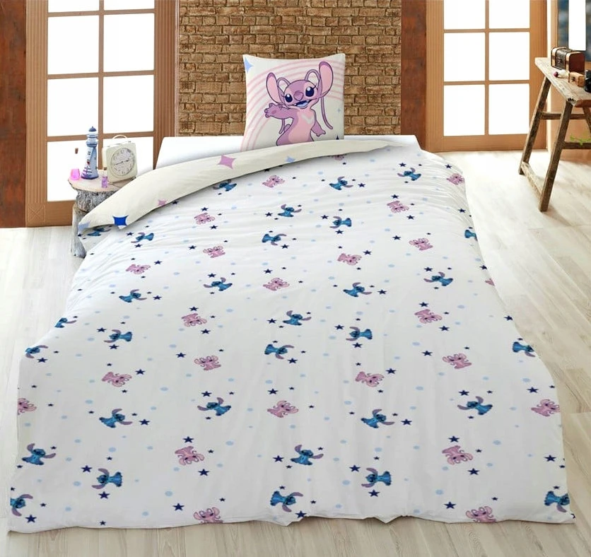 Disney Stitch vaikiška medvilninė patalynė 140x200 Baby Stitch - 100% medvilnė