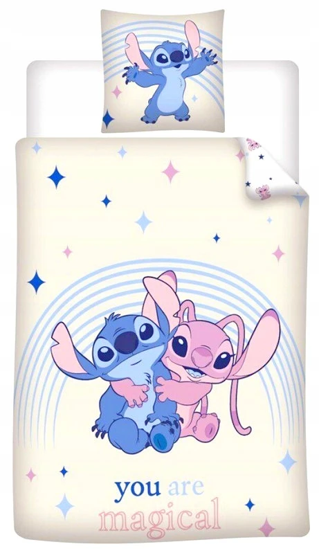 Disney Stitch vaikiška medvilninė patalynė 140x200 Baby Stitch - 100% medvilnė