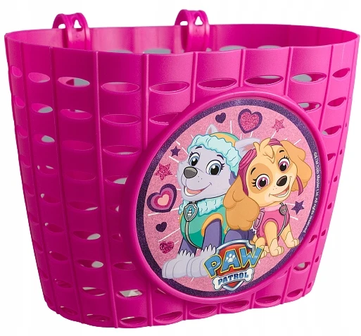 Disney Colzani Vaikiškas dviračio krepšelis Paw Patrol rožinės spalvos